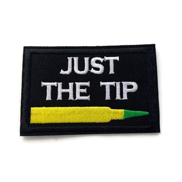 Just The Tip Embroidered Patch - Picture 1 of 3
